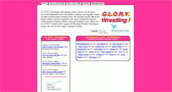 Desktop Screenshot of glorywrestling.com