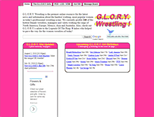 Tablet Screenshot of glorywrestling.com